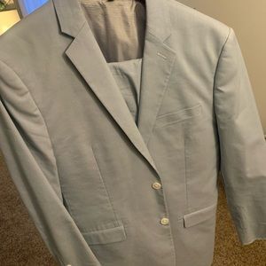 Express mens light blue suit. 40short. Only worn once! Great condition.